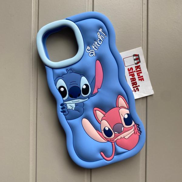 iPhone Uyumlu Stitch Silikon Telefon Kılıfı