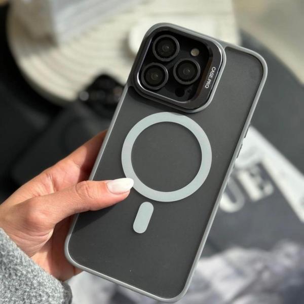 iPhone Uyumlu Lens Hediyeli Mat Magsafe Ultra Lüx Kılıf