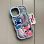 iPhone Uyumlu Stitch Silikon Telefon Kılıfı