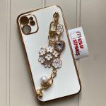 İphone Uyumlu İnci Taşlı Kılıf