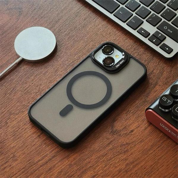 iPhone Uyumlu Lens Hediyeli Mat Magsafe Ultra Lüx Kılıf