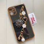 İphone Uyumlu İnci Taşlı Kılıf