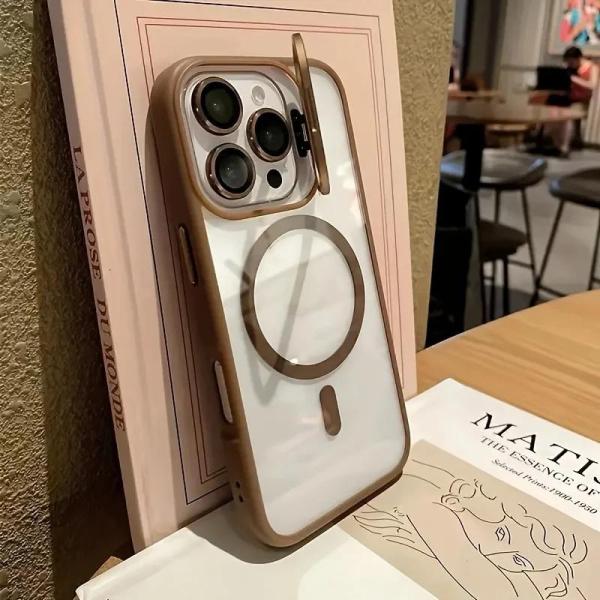iPhone Uyumlu Lens Hediyeli Magsafe Özellkli Grace Kılıf